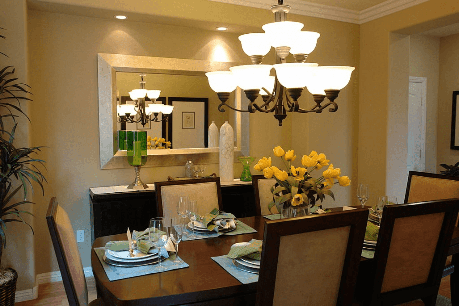 اتاق ناهارخوری آینه