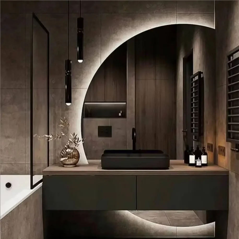 آینه نیم دایره